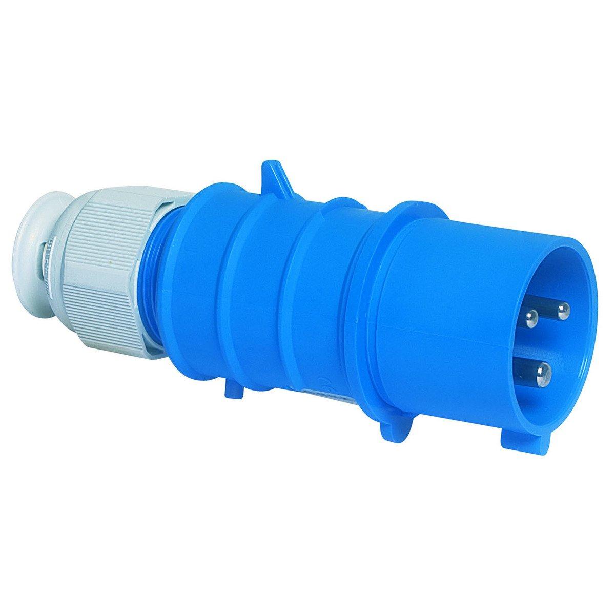 21686/CEE-Stecker 16A230V6h3pIP44, Stecker QUICK-CONNECT TE 16A 3p 230V 6h, IP44