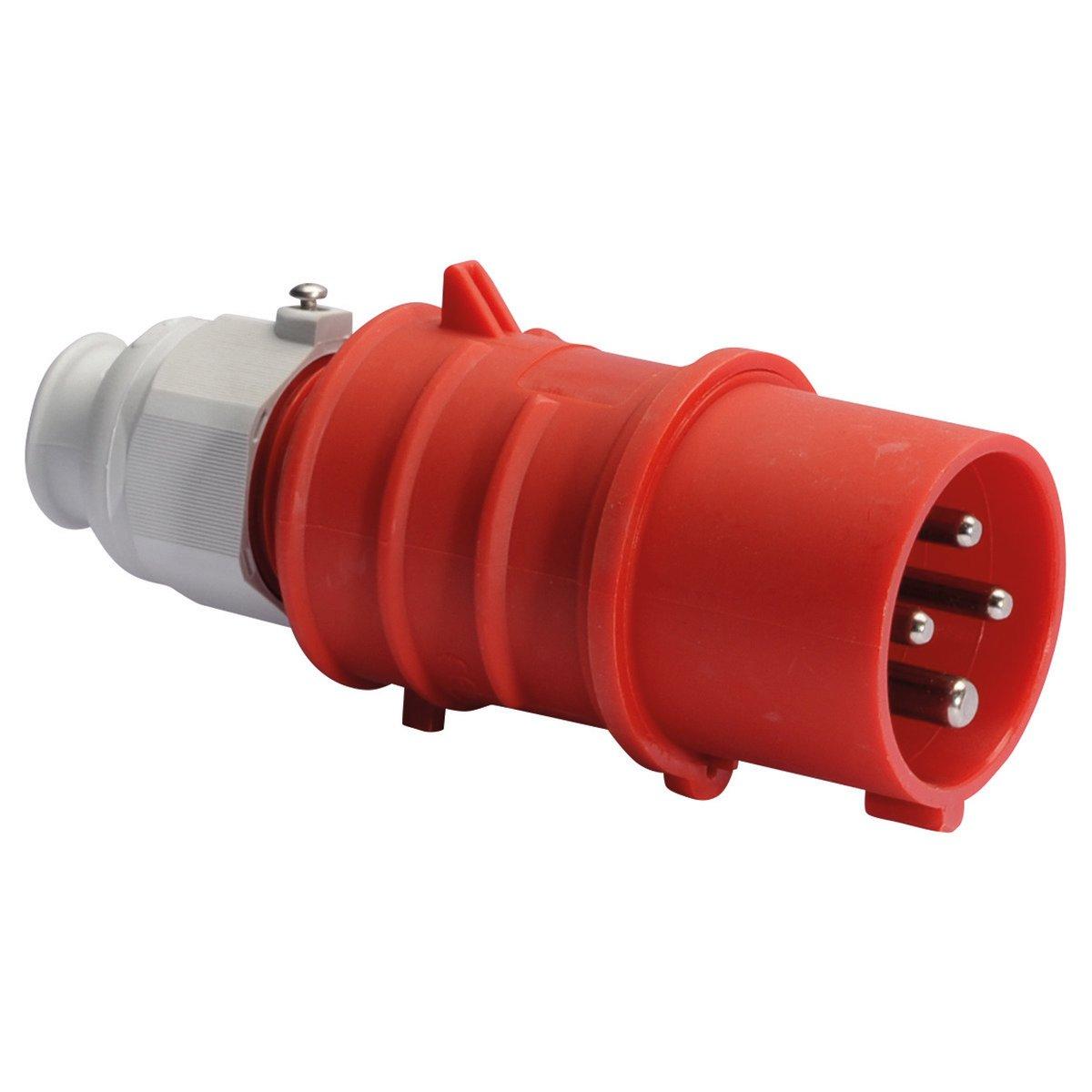 21687/CEE-Stecker 16A400V6h4pIP44, Stecker QUICK-CONNECT TE 16A 4p 400V 6h, IP44