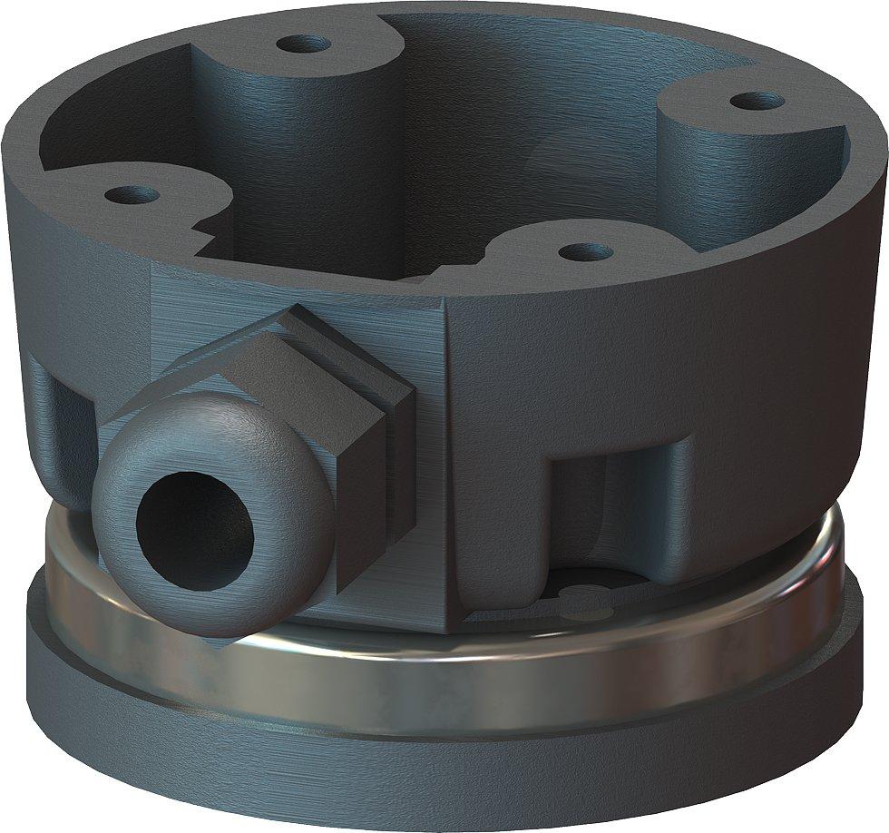 8WD4308-0DE, Anschlussdose für Fuß, Kabelausführung seitlich für Signalsäulen