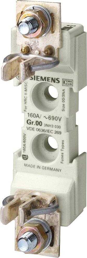 3NH3030, NH-Sicherungsunterteil Gr. 00, 1-polig 160A 690V (1000V) Flachanschluss, 95mm2