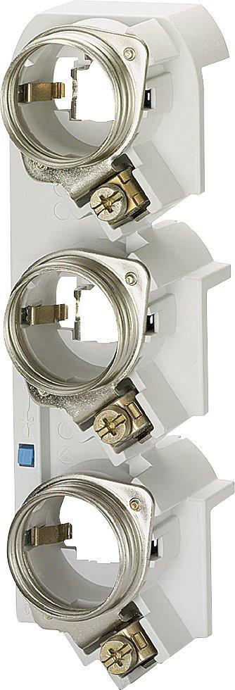 5SF6215, SR60-Sockel DIAZED DIII 3-polig AC 690V DC 500V für Passschraube für 5/10mm