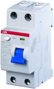 F202 A-40/0.03, FI-Schutzschalter 2P, Typ A, 40A, 30mA