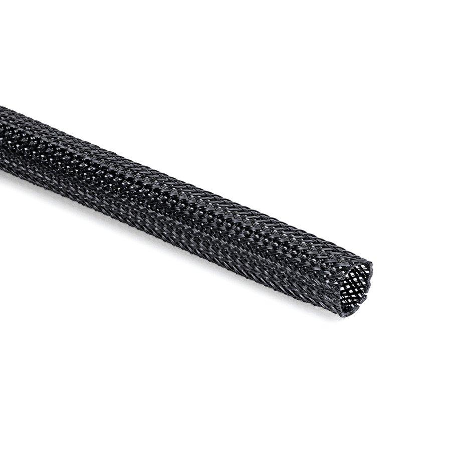 HEGP05-PET-BK (200), Polyester Geflechtschlauch HEGP05 Schwarz 200M Rolle
