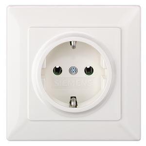 5UB1580, DELTA line SCHUKO-Steckdose Komplettgerät, titanweiß