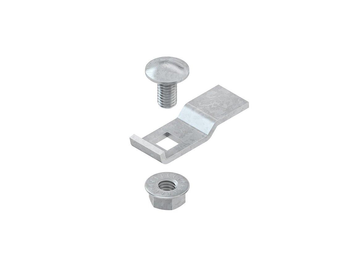 GRTB 6 E3, Trennstegbefestigungsklemme, Edelstahl, Werkstoff-Nr.: 1.4301, AISI 304