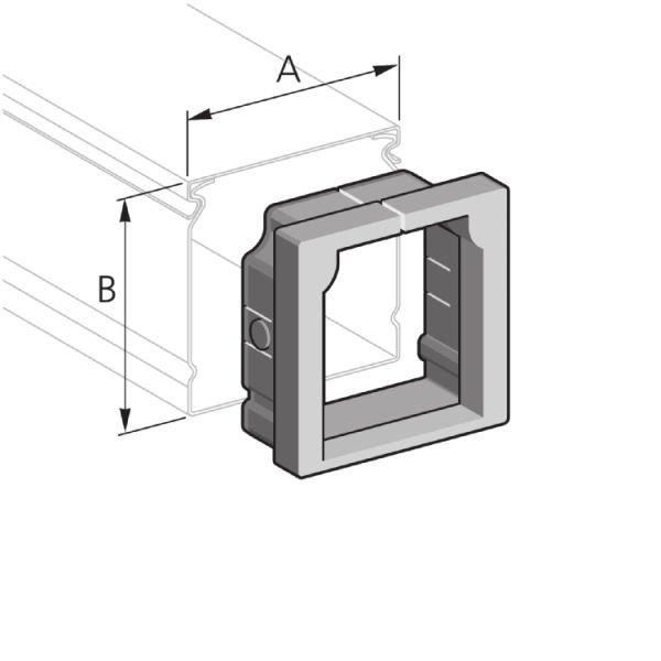 PIK KS  60/ 60  TPE, PIK-Kanal, Kantenschutz, TPE, 60x60 mm