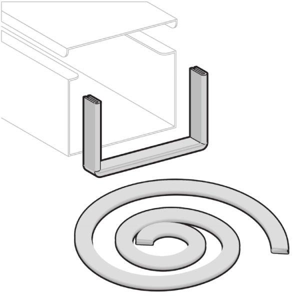 KS 54  PVC, Industrie-Kanal, Kantenschutz, PVC, H 9.20 mm