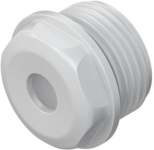 485M25, Dichtungsnippel, M25, für Kabel-Ø 11-17 mm, Kunststoff PE, RAL 7035, lichtgrau