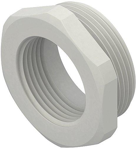 1893M2016, Reduzierring, Gewinde M20 außen, Gewinde M16 innen, Kunststoff PA, RAL 7035, lichtgrau
