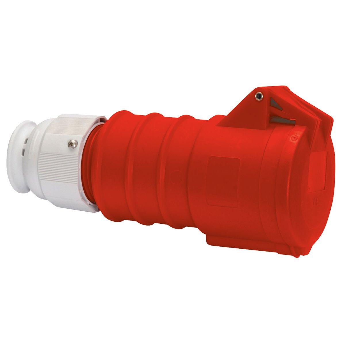31981/CEE-Kupplung 32A400V6h5pIP44, Kupplung QUICK-CONNECT TE 32A 5p 400V 6h, IP44