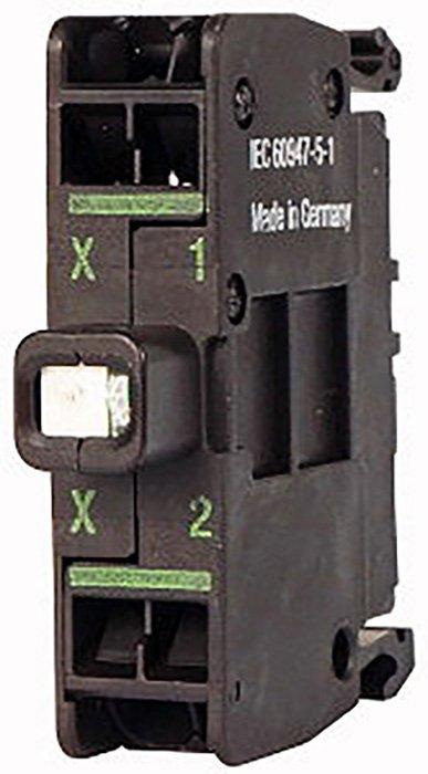 M22-CLEDC-W, LED-Element, weiß, Bodenbefestigung, Federzugklemme