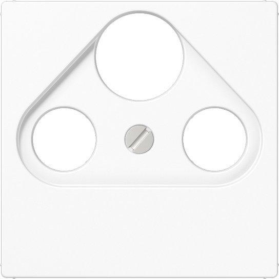 A 561 PLSAT WW, Abdeckung für Universal-Sat/BK-Dosen 1fach, Duroplast, Serie AS/A, alpinweiß