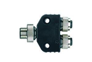 FSM5-2FKM5.4/S89, 2-fach Verteilersysteme, Blockverteiler Stecker M12 x 1 - 2x Kupplung M12 x 1