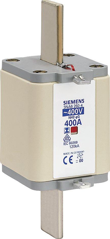 3NA6260-4, NH-Sicherungseinsatz, NH2, In: 400 A, gG, Un AC: 400 V, Kombikennmelder