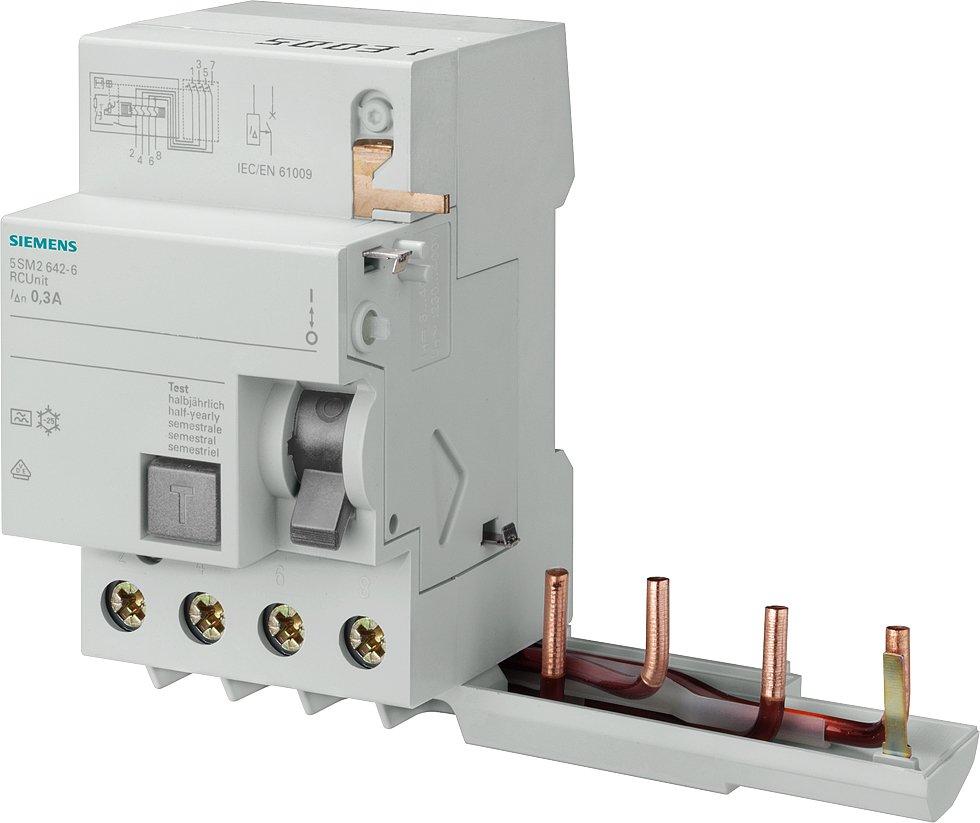 5SM2642-6, FI-Block, 4-polig, Typ A, In: 40 A, 300 mA, Un AC: 400 V, für 5SY