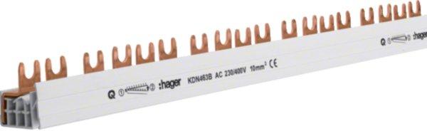 KDN463B, Phasenschiene 4P Gabel 10mm² 63A 57M
