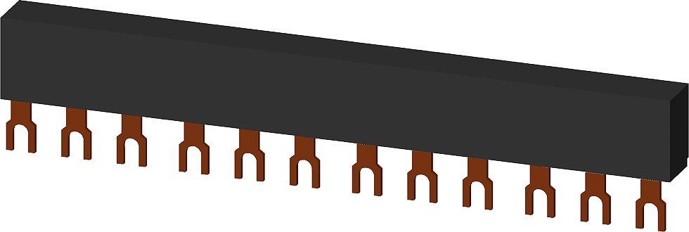 3RV1915-1CB, 3Ph.-Sammelschienen Teilungsabstand 45mm für 4 Schalter, Anschlüsse in Gabelform