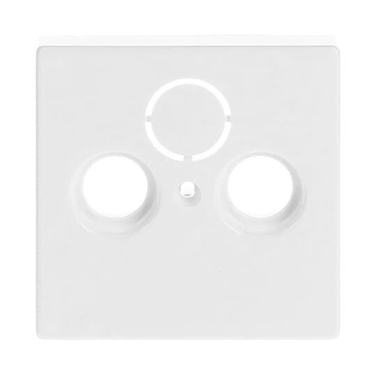 1743-84, Zentralscheibe TV / SAT 3-fach studioweiß - Plattform 63