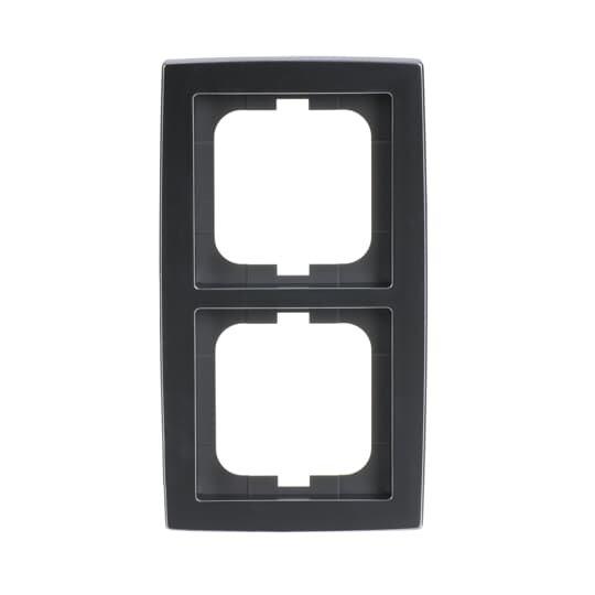 1722-80, Abdeckrahmen 2-fach chrom matt - solo®