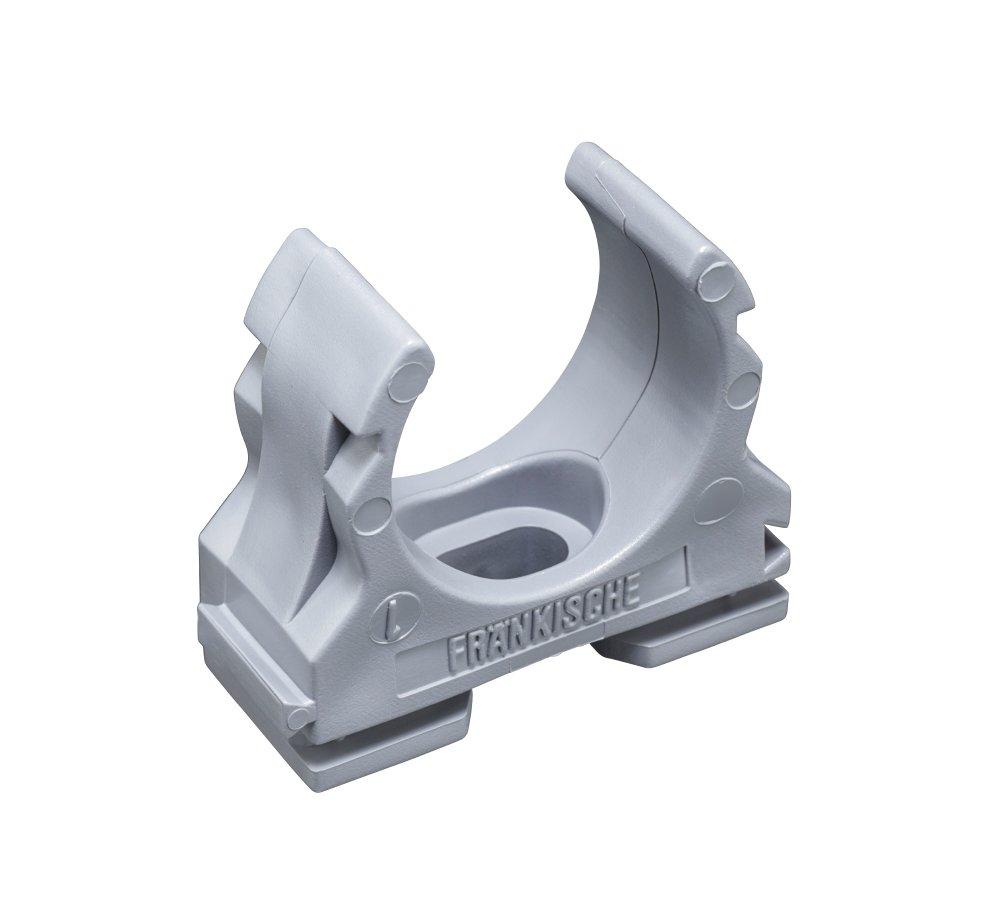 clipfix 25, Kunststoff-Klemmschelle, grau,