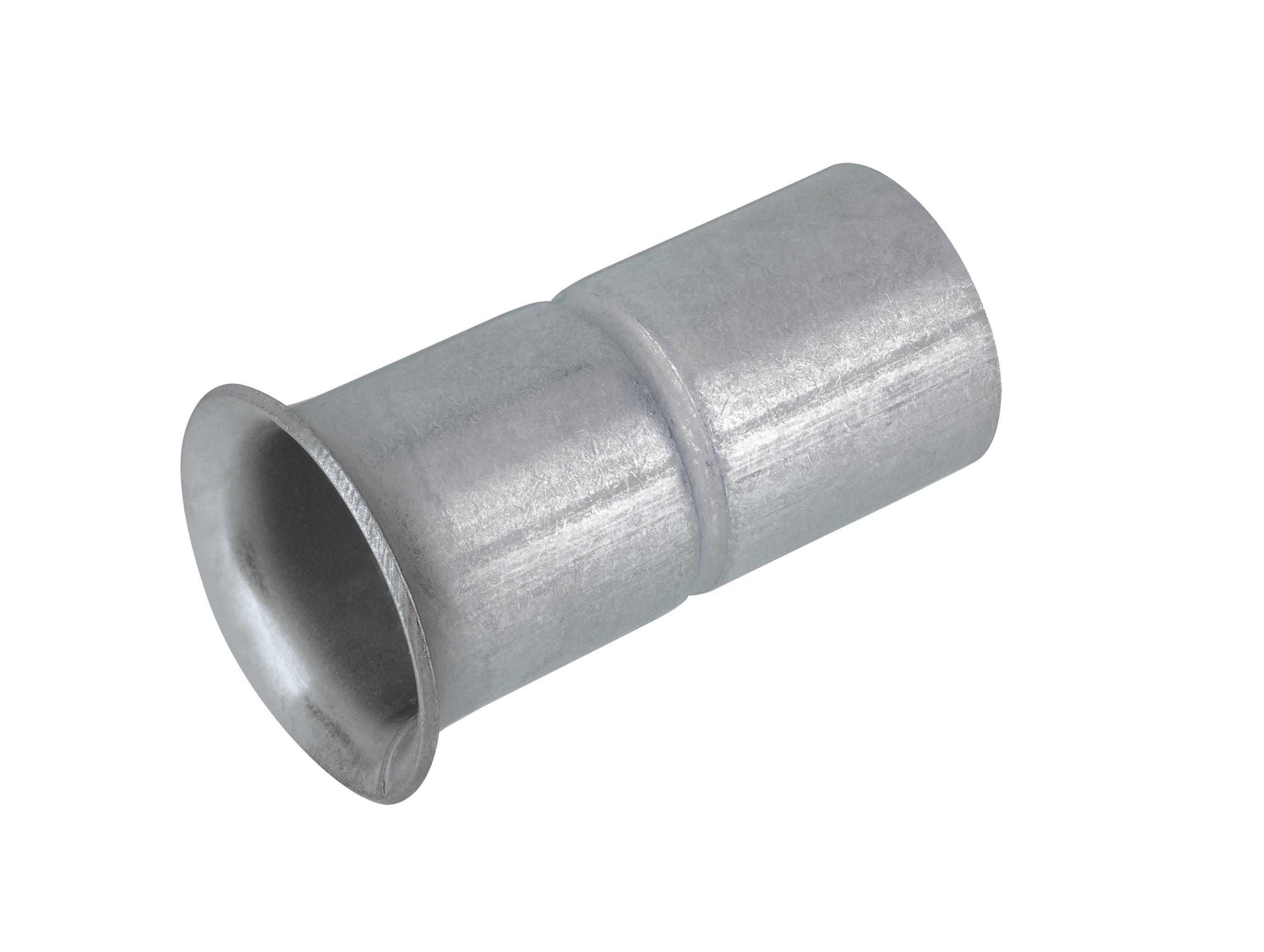 SES-E-V 16 verzinkt Zn-Ni, Stahlrohr-Steckendtülle,