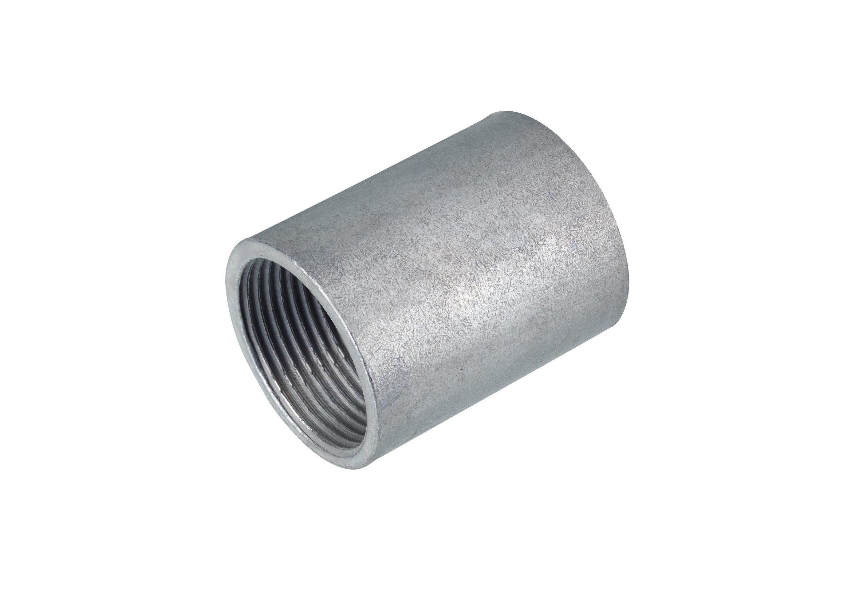 SM-E-V 16 verzinkt Zn-Ni, Stahlrohr-Gewindemuffe,