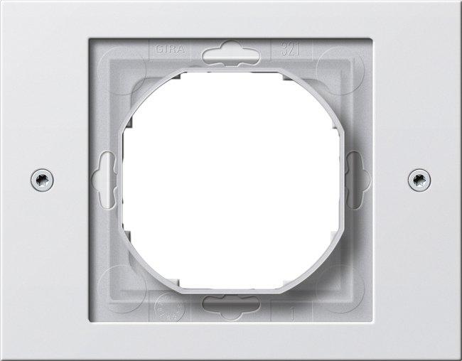 021166, Abdeckrahmen 1f Gira TX_44 (WG UP) Reinweiß