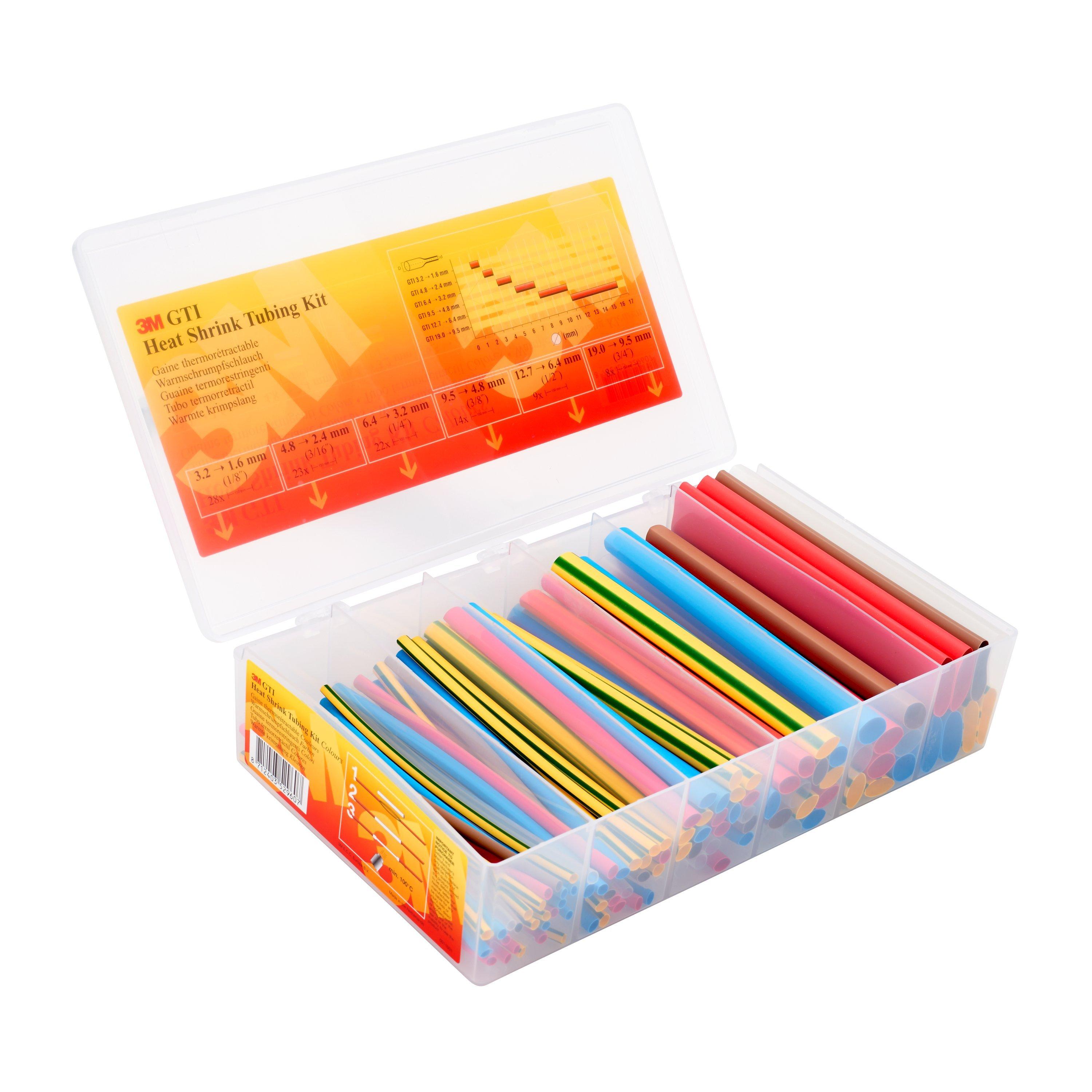 GTI-BOX1.6-19MC, 3M(TM) GTI Warmschrumpfschlauch-Montagebox, diverse Farben, 1,6 - 19 mm, 150 mm