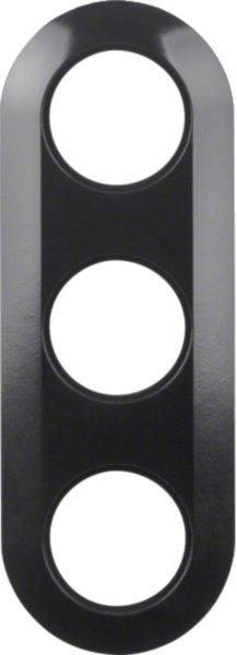 138131, Rahmen 3fach S1930 schwarz glä