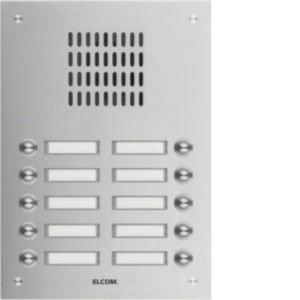 1110181, TVG-10/2 Aussenstation für Türlautsprecher 10/2 Rund-Taster UP Edelstahl ESTA