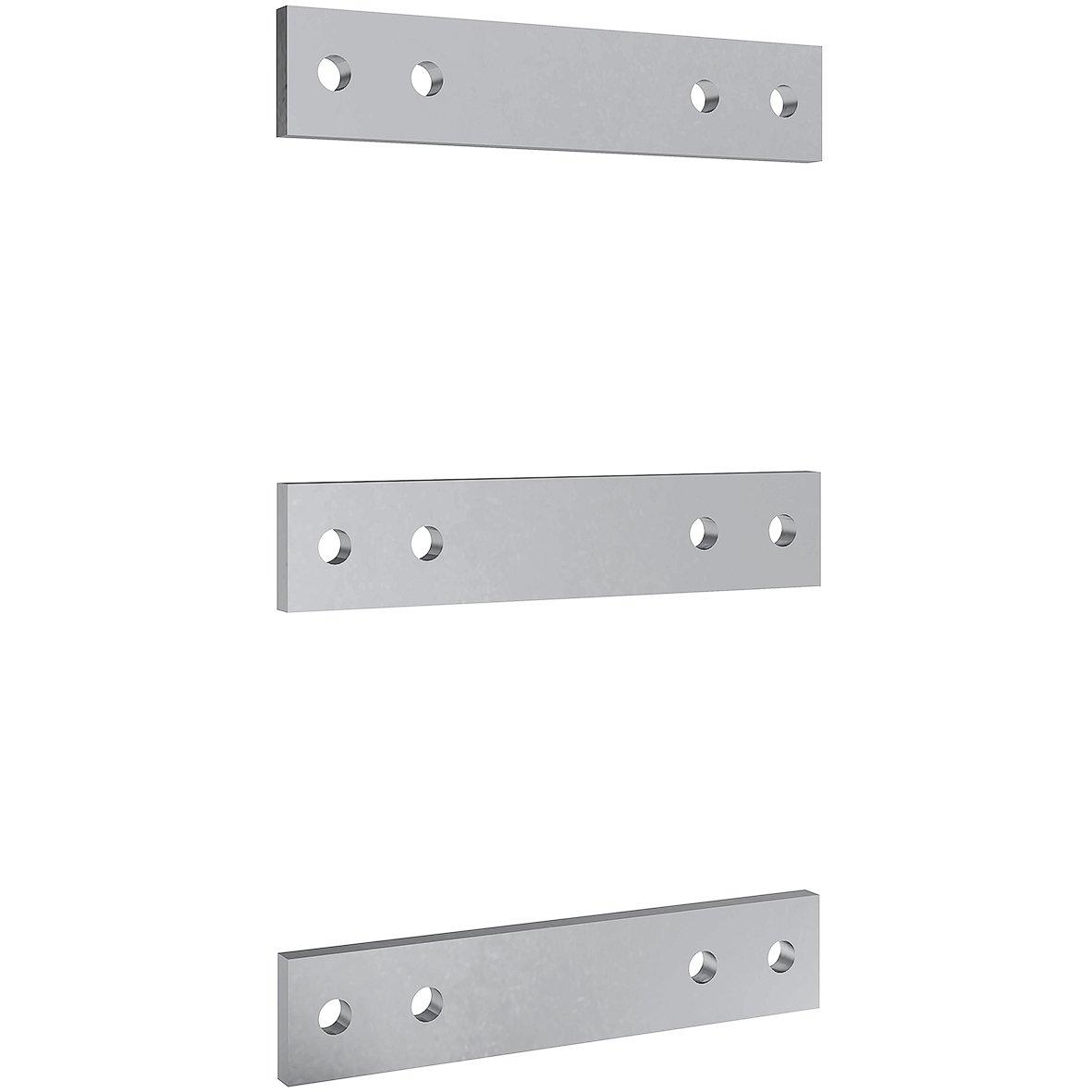 XWL512250N, Wandlerlasche CU vernickelt 50x12x250mm 3er Set ohne Befestigungsschrauben