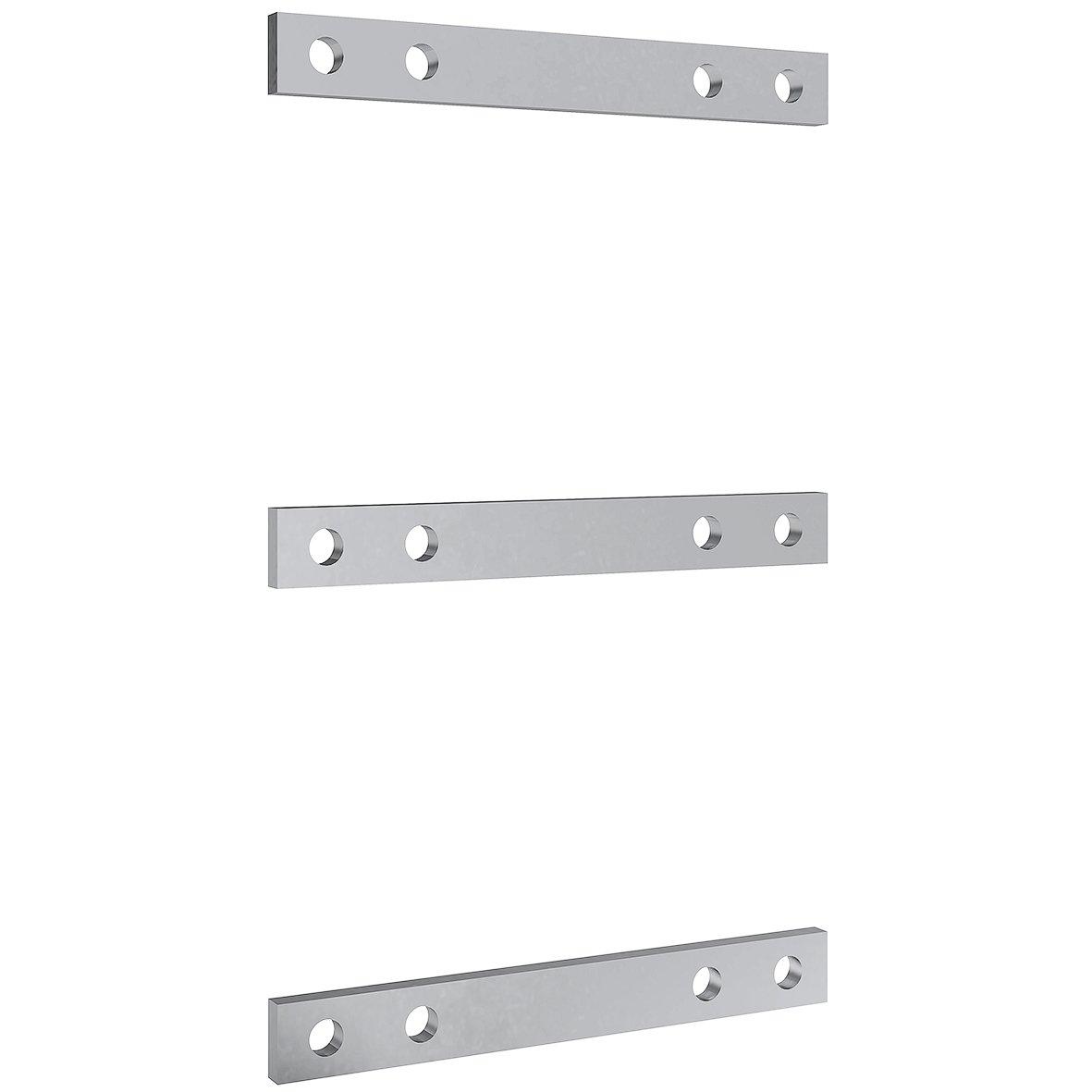 XWL310250N, Wandlerlasche CU vernickelt 30x10x250mm 3er Set ohne Befestigungsschrauben