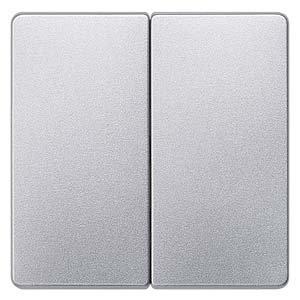 5TG6245, DELTA i-system Wippe 2-fach neutral für Serienschalter, aluminiummetallic