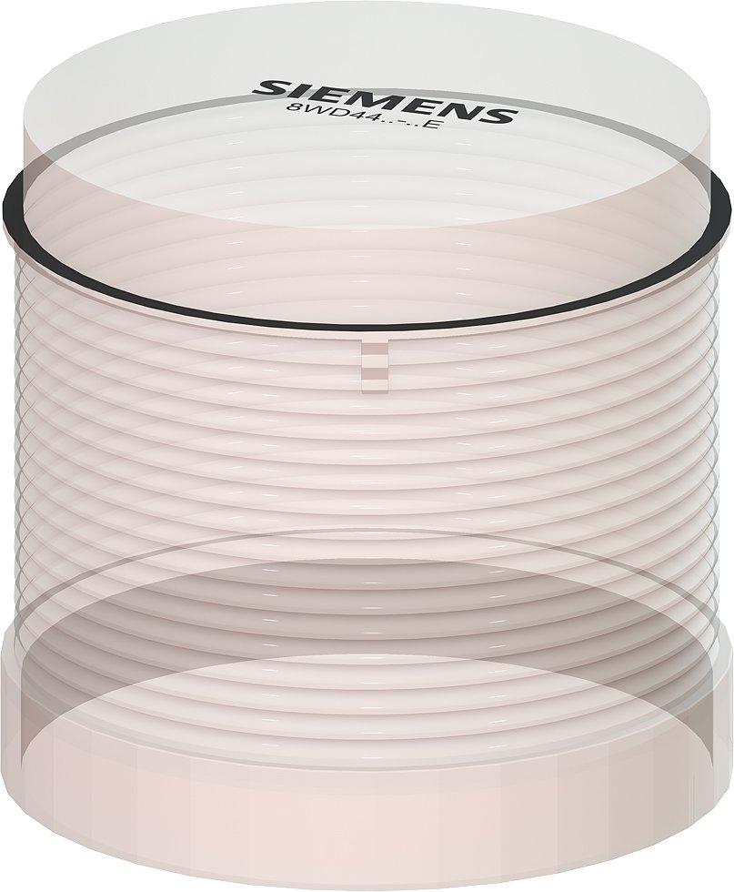 8WD4420-5AE, Dauerlichtelement, mit integrierter LED, klar, AC/DC 24 V, Durchmesser 70 mm