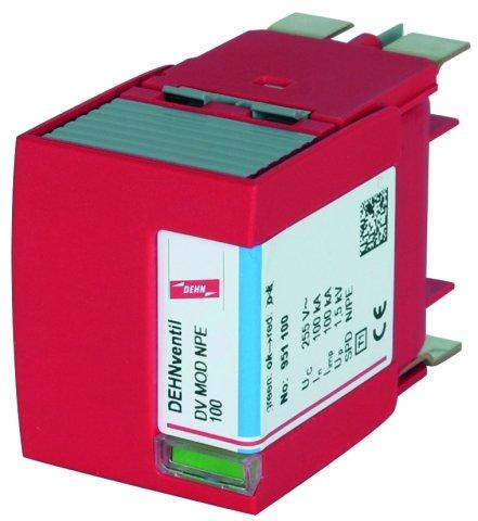 DV MOD NPE 100, N-PE-Funkenstrecken-Schutzmodul Typ 1 + Typ 2 für DEHNventil M