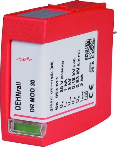 DR MOD 30, Überspannungsableiter Typ 3 Schutzmodul 2-polig 30V für DEHNrail M