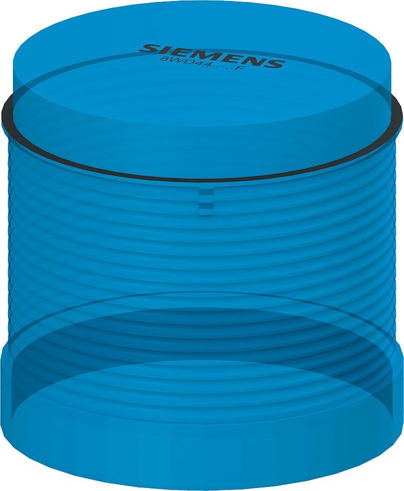 8WD4420-5AF, Dauerlichtelement, mit integrierter LED, blau, AC/DC 24 V, Durchmesser 70 mm