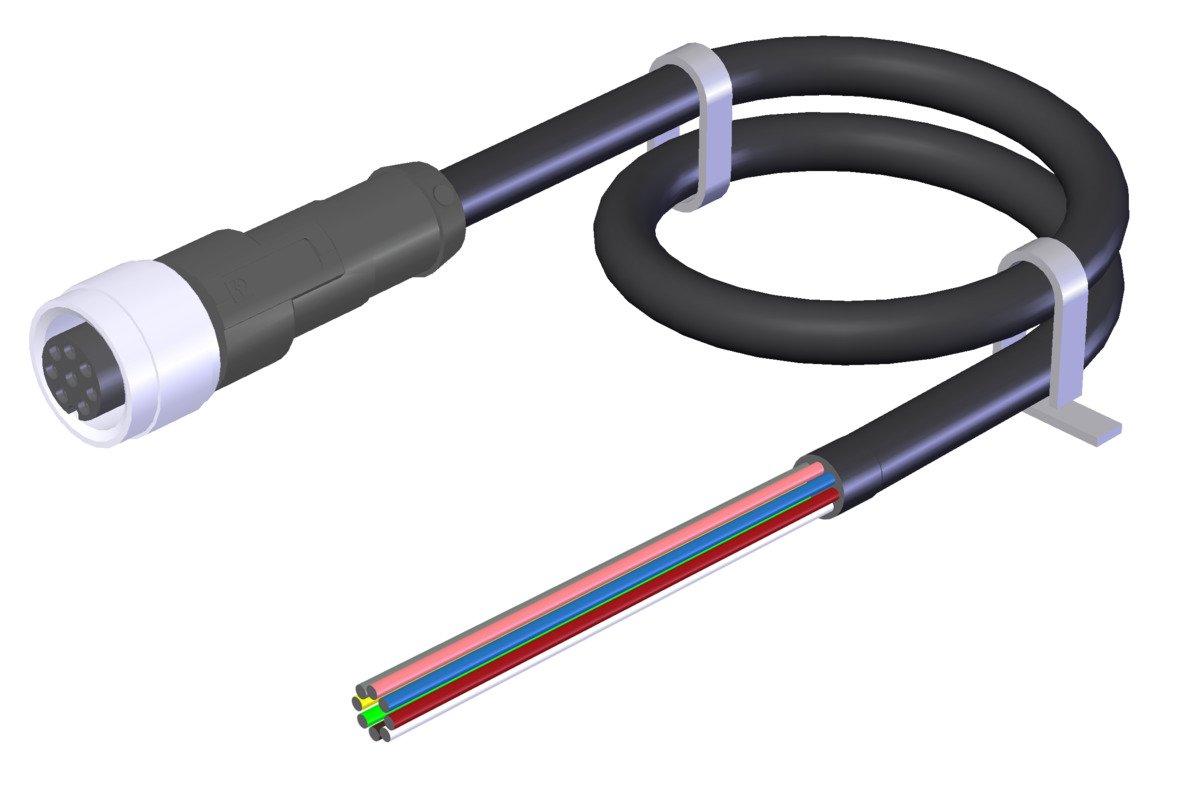 C-M12F08-08X025PV10,0-MA-100178, ANSCHLUSSLEITUNG