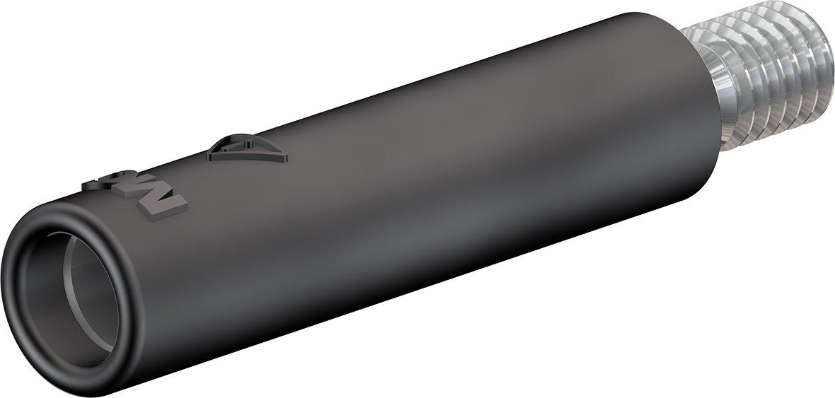 B4-E-M4-I, 4 mm Buchse schwarz