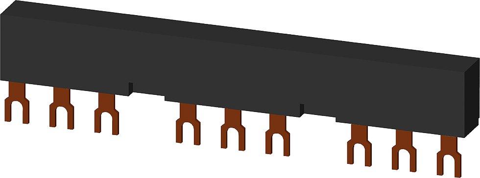 3RV1915-2BB, 3Ph.-Sammelschienen Teilungsabstand 55mm für 3 Schalter Anschl. in Gabelform