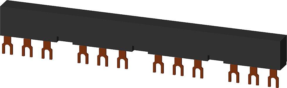 3RV1915-2CB, 3Ph.-Sammelschienen Teilungsabstand 55mm für 4 Schalter Anschl. in Gabelform