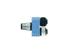 FSM5-2FKM5.4/S55, 2-fach Verteilersysteme, Y-Verteiler Stecker M12 x 1 - 2x Kupplung M12 x 1