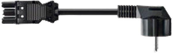 375.007, Gerätezuleitung 5 m (konfektioniert) mit Stecker und Kupplung, schwarz