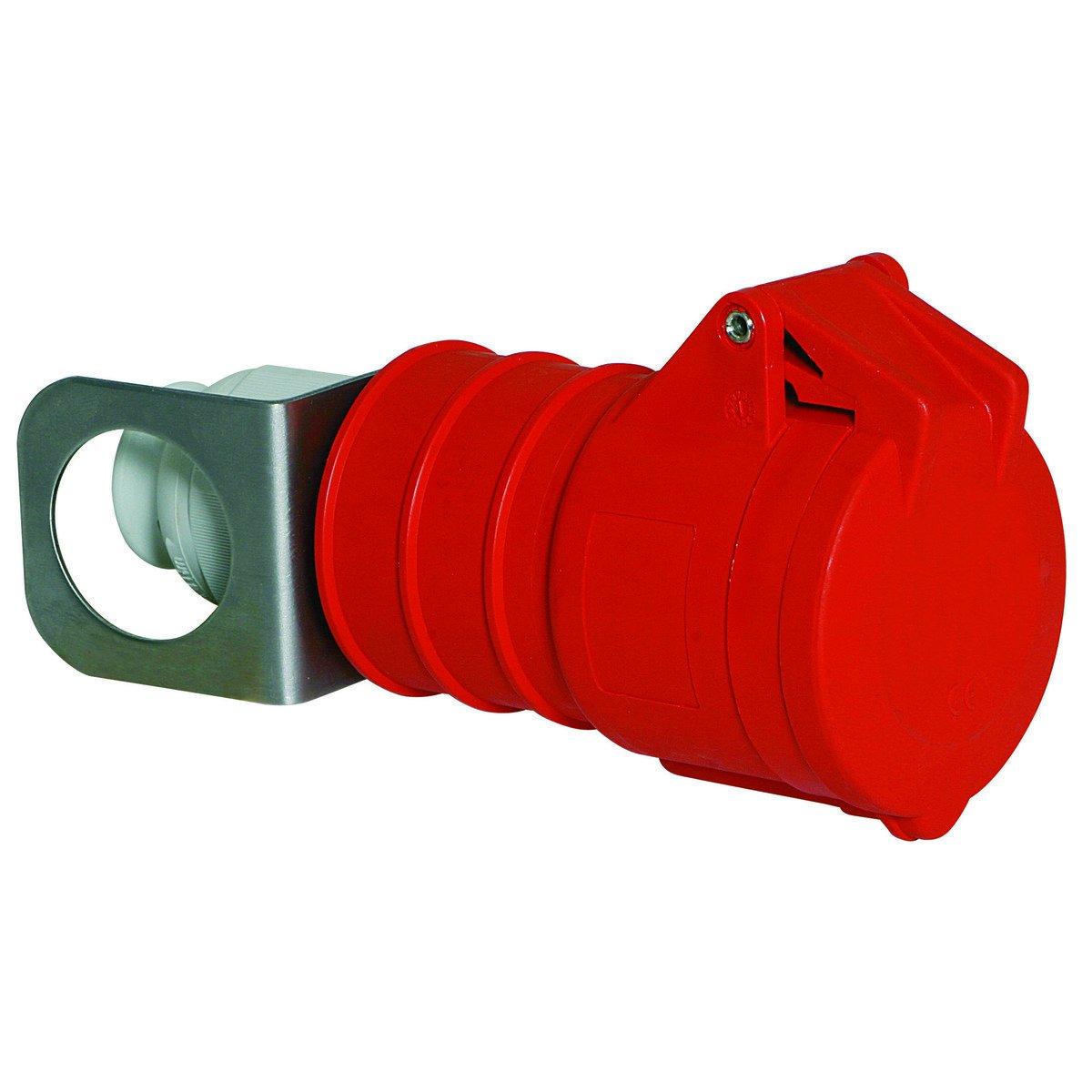 3221/CEE-Kupplung 32A400V6h5pIP44, Hängekupplung Quick-Connect TE 32A 5p 400V 6h, IP44