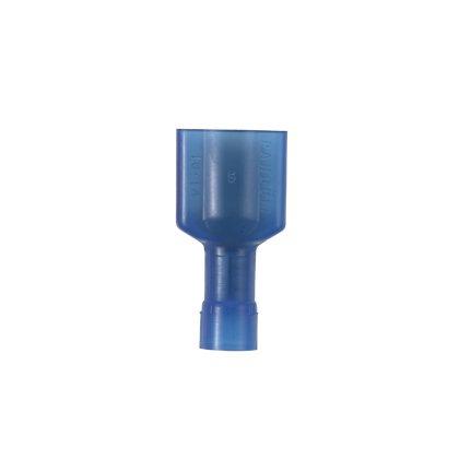 DNF14-250FIM-M, Flachsteckhuelse, Nylon vollisoliert,blau 16-14 AWG, 6,3x0,8 mm, Trichtereingang, PK1000