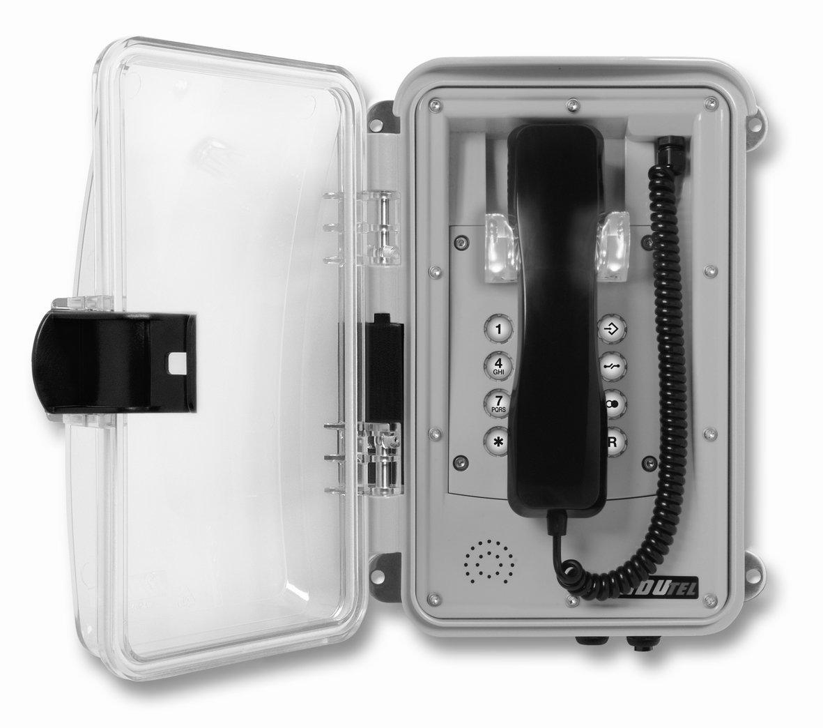 FHF11264506, Wetterfestes Telefon InduTel-LED   gelb   mit optischer Anrufkennung