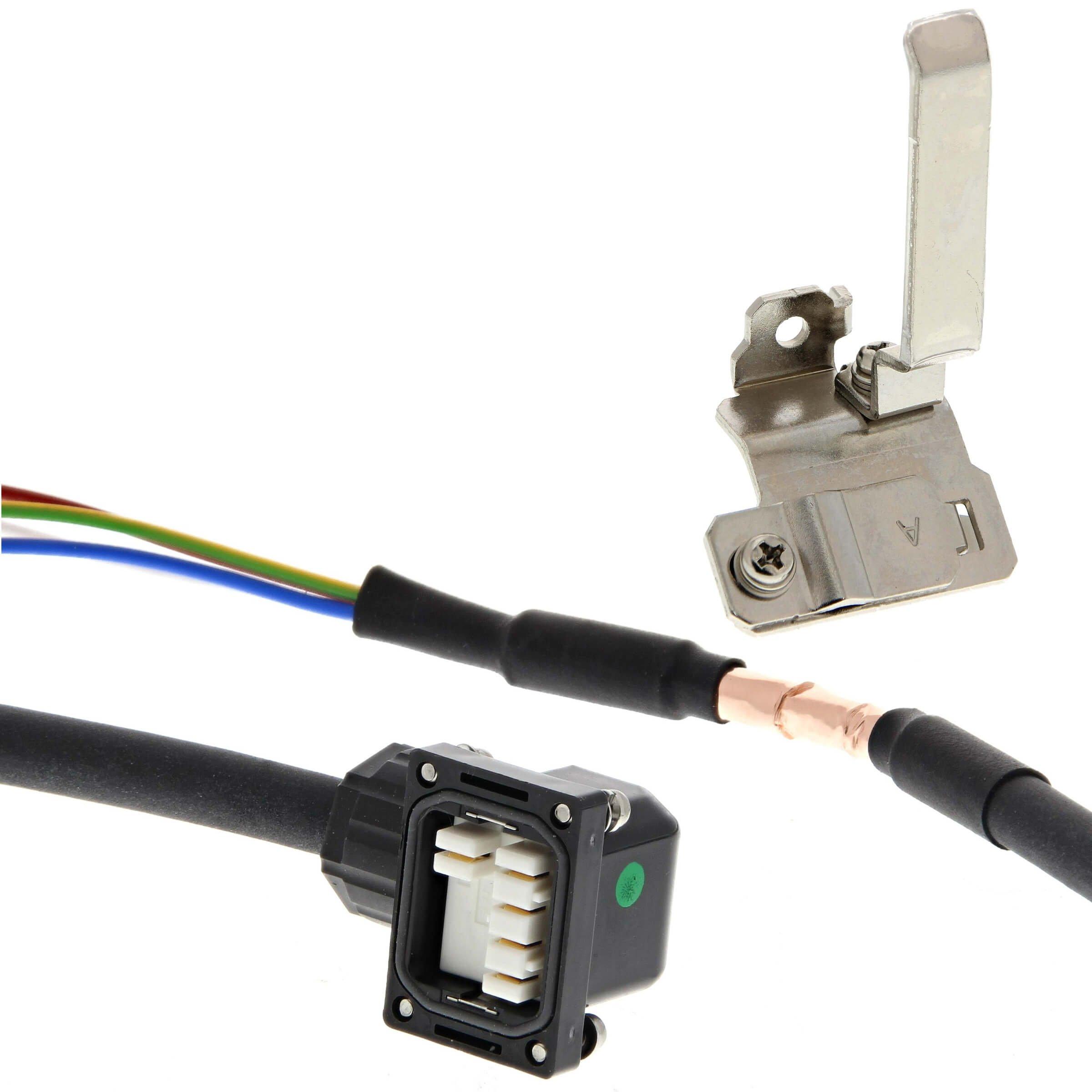 R88A-CA1A005SF-E, 1S Servoantrieb, Leistungskabel, 5 m, ohne Bremse, 230 V: 100 W - 750 W