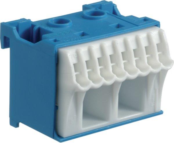 KN10N, Klemmen QuickConnect N mit 10 Klemmstellen, blau