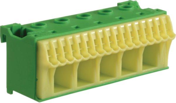 KN22E, Klemmen / Reihenklemme mit QuickConnect (QC), PE 22 Klemmstellen