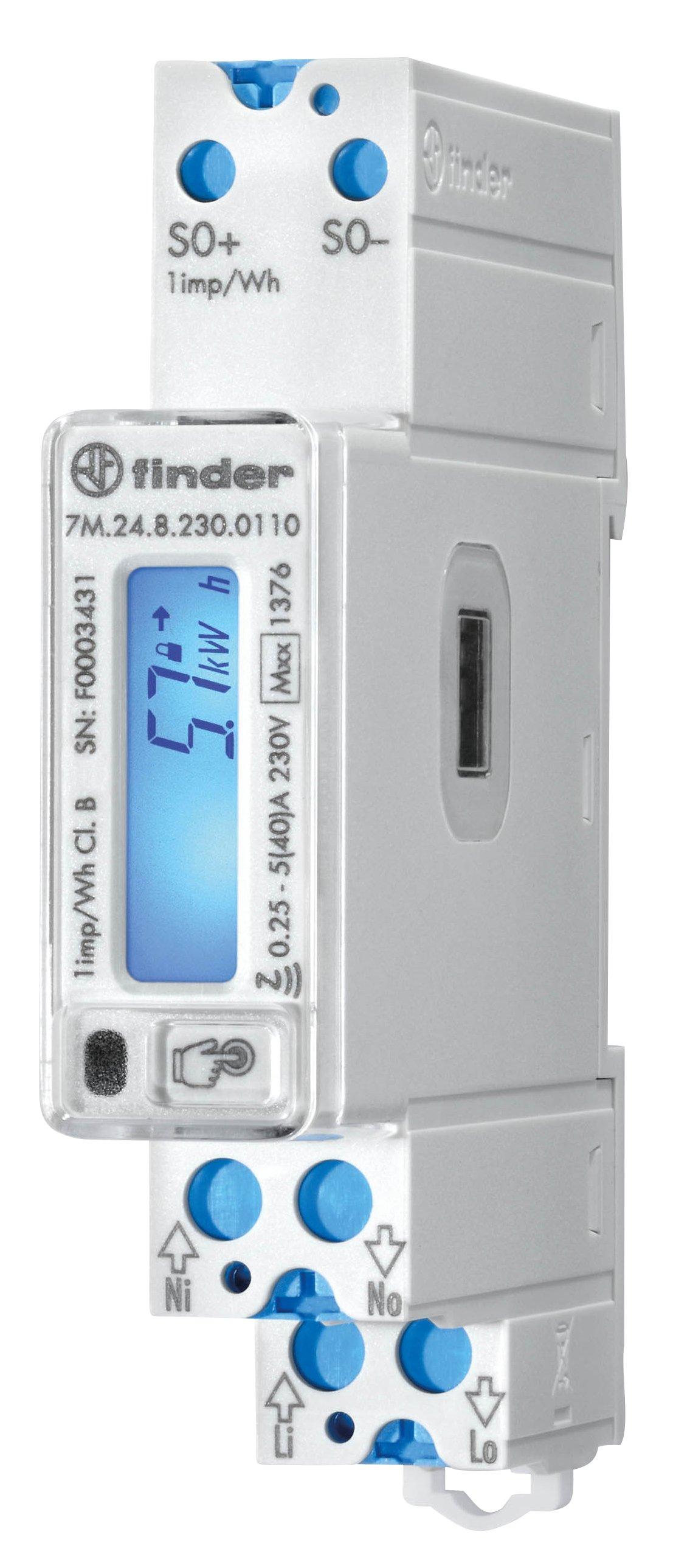 7M.24.8.230.0110, Energiezähler, LCD, S0, NFC, IR, MID